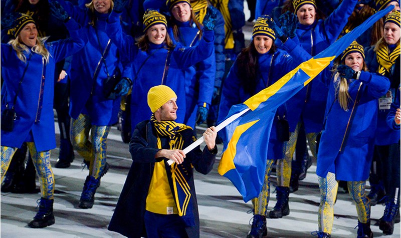 OS invigning med Anders södergren som fanbärare