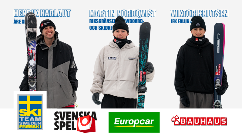 Henrik, Martin och Viktor. 