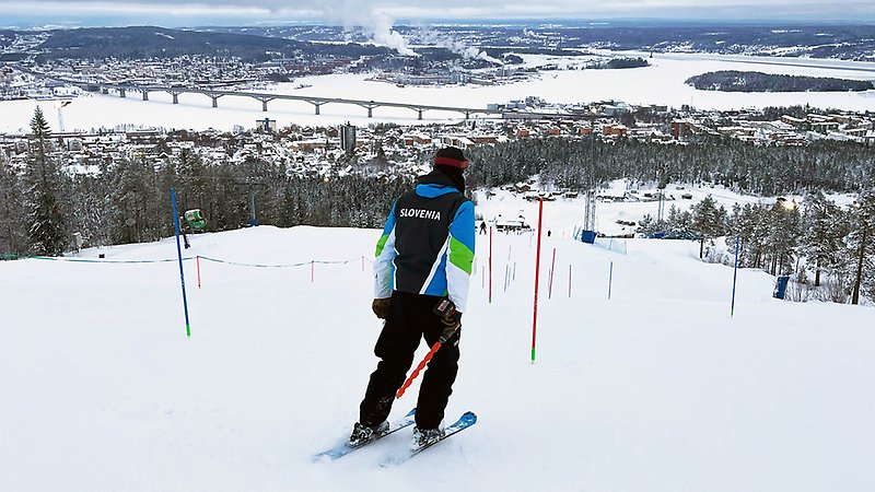 Träning pågår i Sundsvall inför helgens Europacup. Foto: Tobias Fellman, SSF