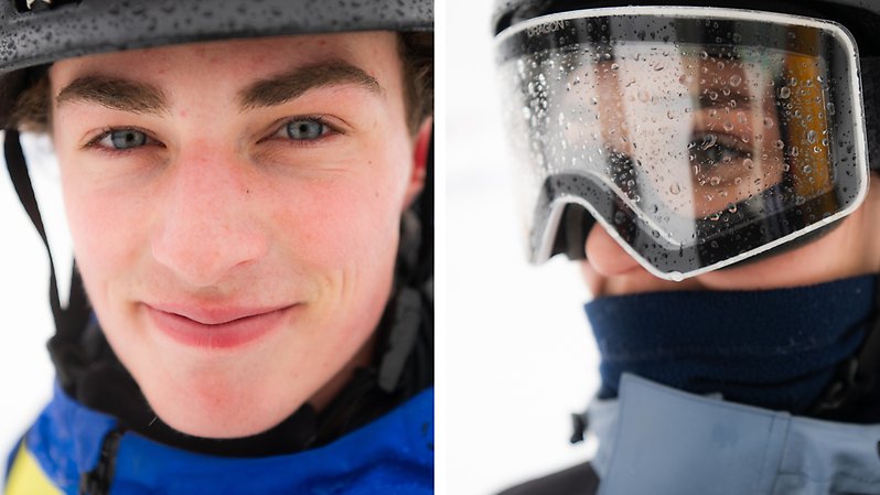 Totalledarna i snowboard Mille Kåhrström och Lynn Berggren Dabrowski. Foto: Daniel Bernstål. 