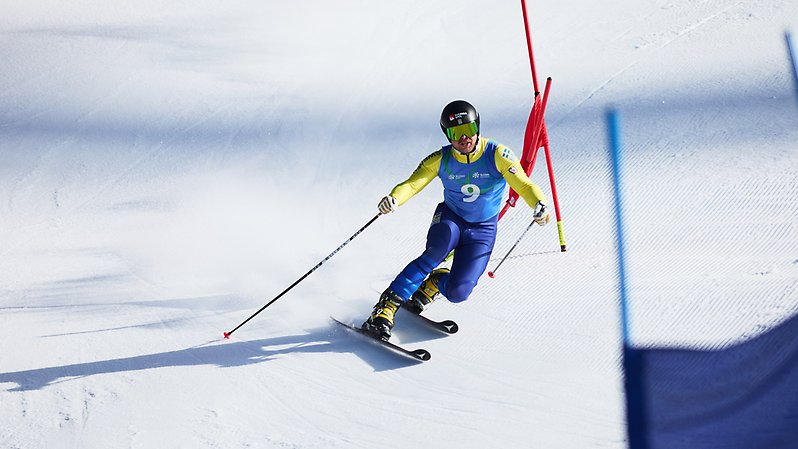 Olle Collberg under världscupen i Krvavec, Slovenien. Foto: @fistelemark.