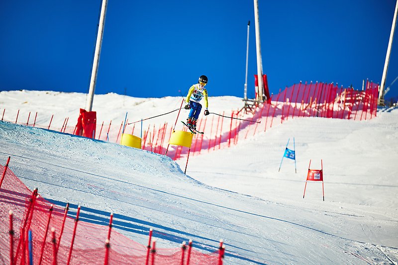 Oscar Ahlqvist i backen.