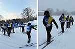 Gymnasieelever utbildas för att inspirera och leda i rollen som nya Alla på snö-ledare. Foto: SSF. 
