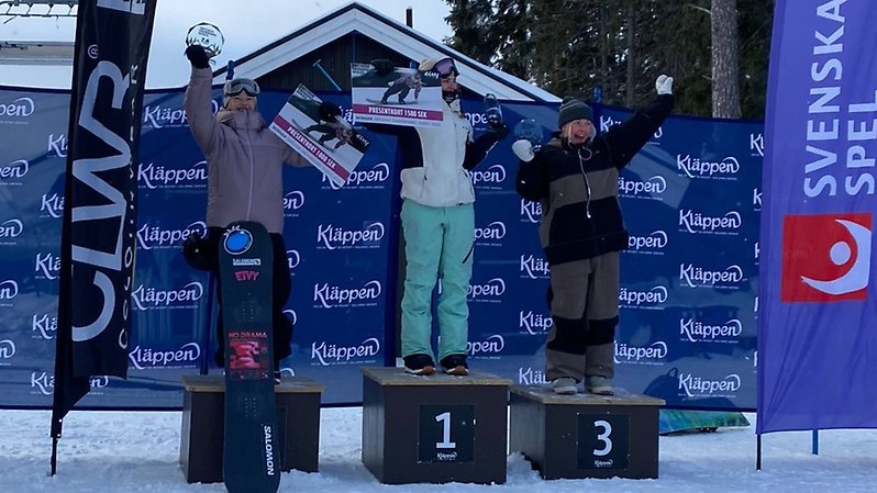 Pallen i damernas slopestyle. 