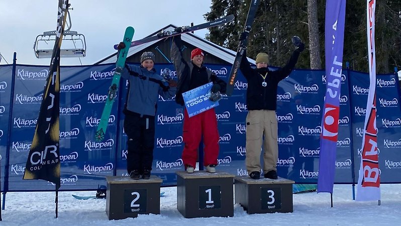 Herrarnas pall i slopestyle. 