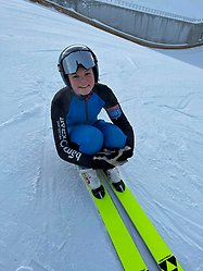 backhoppare tjej sittande