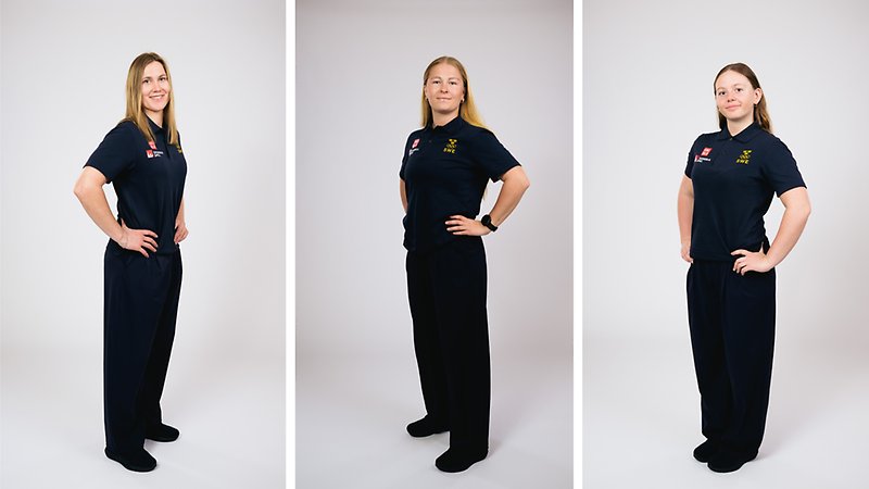 Estelle Alphand, Linnea Mobärg och Cornelia Öhlund åker till OS. FOTO: Joel Marklund/Bildbyrån