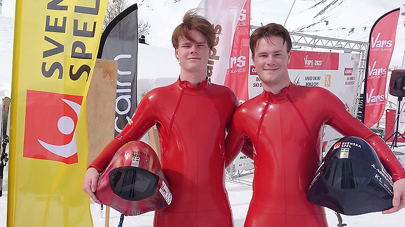 Olof Abrahamsson och Axel Månhammar Abrahamsson. Foto: SSF.