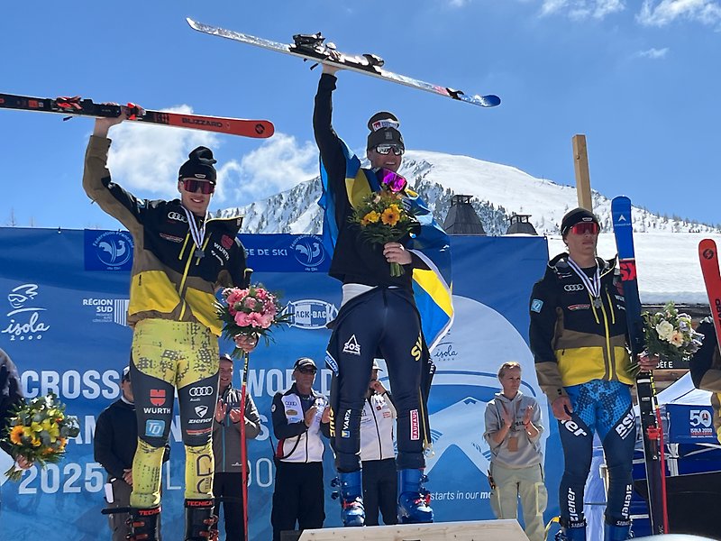Sebastian Engelbrekts, JVM-guld 2025, Isola 2000. Foto: Mats Andersson