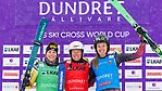 Sandra Näslund dubbelsegrar i Dundret. Foto: Bildbyrån