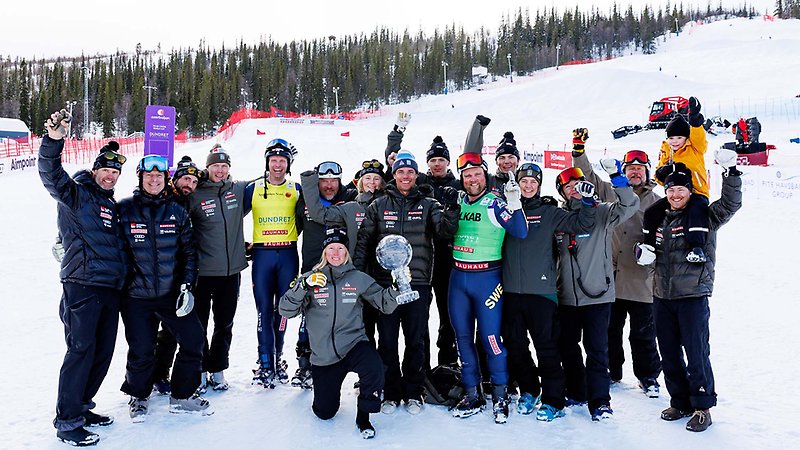 Det svenska teamet fick all anledning att fira! Foto: Bildbyrån