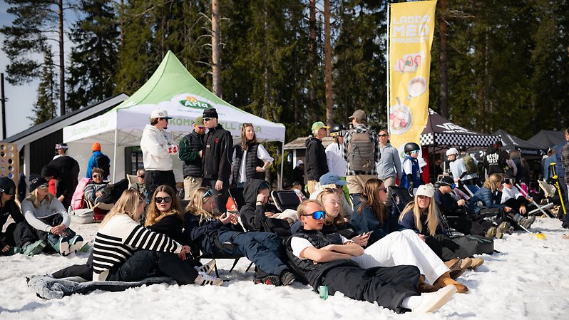 Härligt häng i sponsorbyn utlovas. Foto: Daniel Bernstål. 