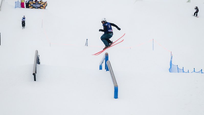 Hemmaåkaren Theo Thorén slutade på en tredjeplats i seniorklassen. Foto: Daniel Bernstål. 