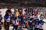 Barn på start 1a maj Skicross