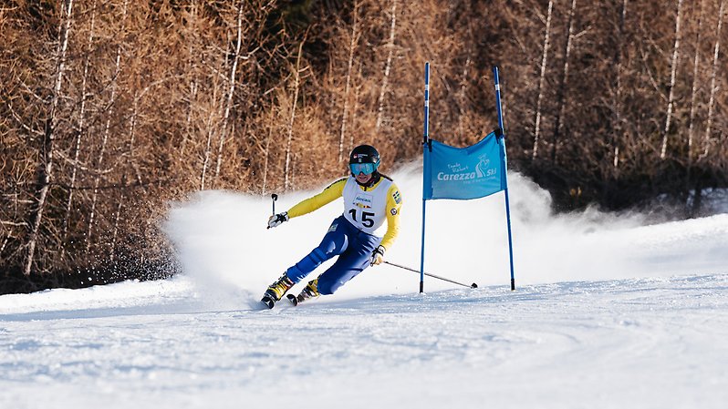 Karin Abrahamsson under världscuptävlingarna i Carezza, Italien. Foto: ©josefobexe.